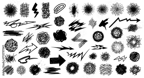 Vintage Italian travel stamps and elements vector illustration, white background