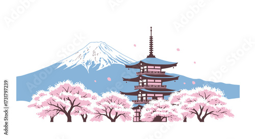 Vector illustration of a dairy farm landscape with cows, barn, and windmill, white background