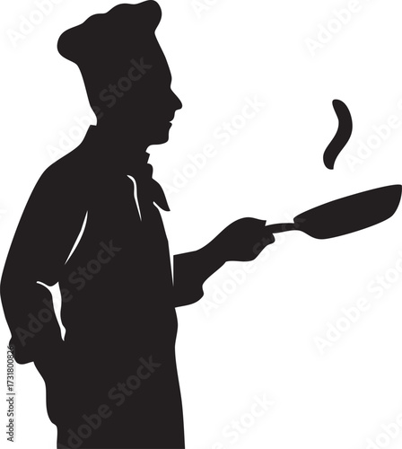 Silhouette of a profession: culinary