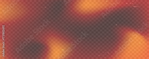 Red Orange Light Leak Effect On Transparent Background For Retro Photo Design And Digital Editing