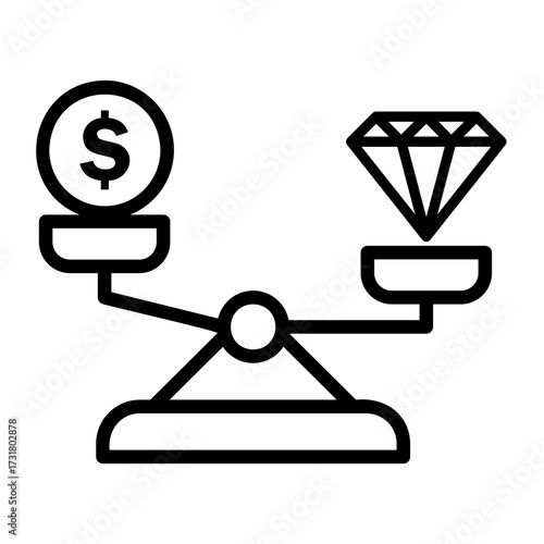 comparison Line Icon