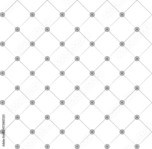 Abstract flower pattern background, Geometric seamless pattern, Geometric grid pattern