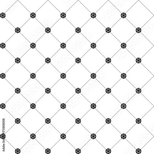Abstract flower pattern background, Geometric seamless pattern, Geometric grid pattern