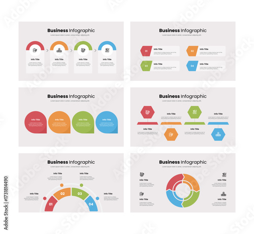 Business Infographic Set – Data Charts, Graphs, Diagrams, and Presentation Elements
