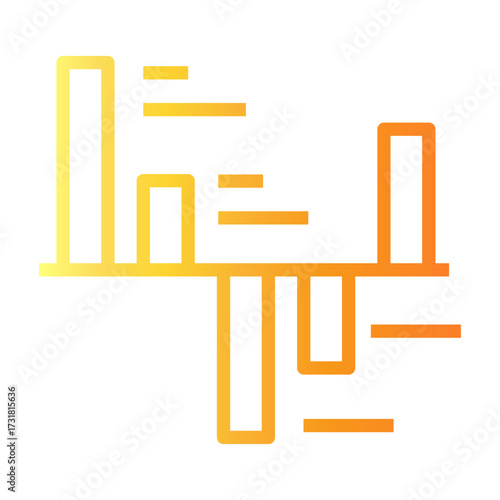 comparison Line Gradient Icon