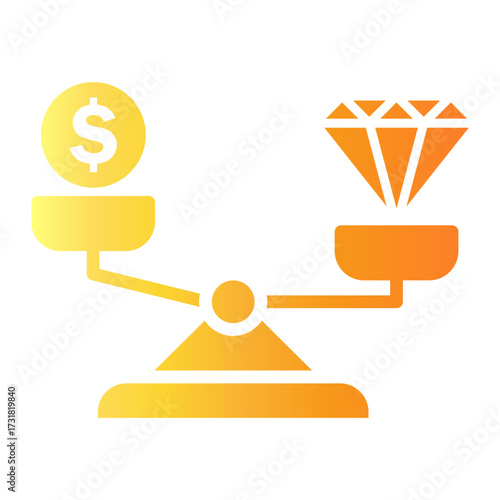 comparison Gradient icon