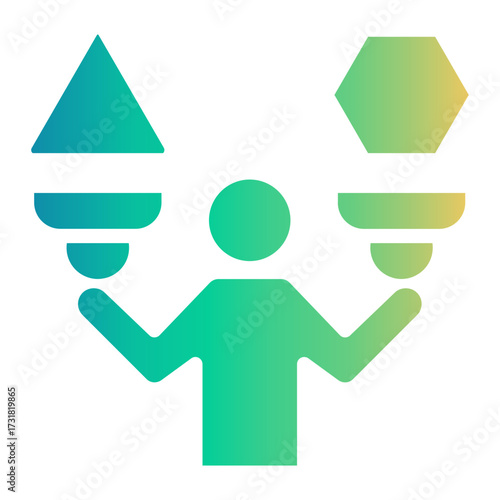comparison Gradient icon