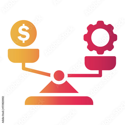 comparison Gradient icon