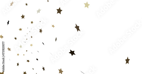 Falling Stars on White Back...