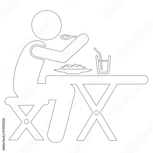 dinner alone
