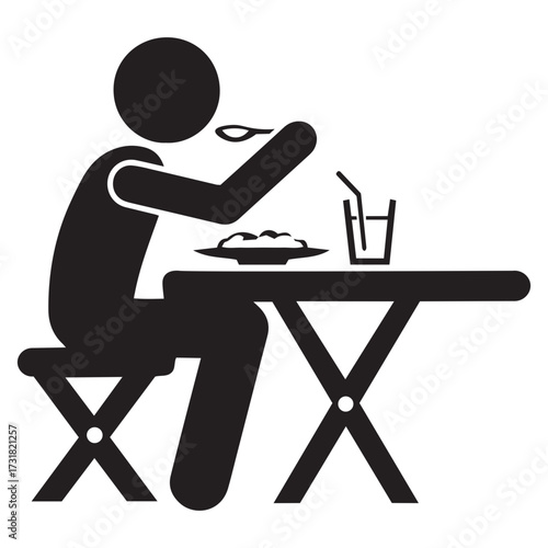 dinner alone