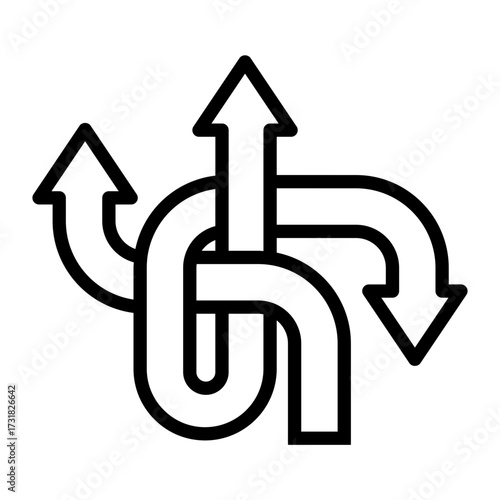 difference Line Icon