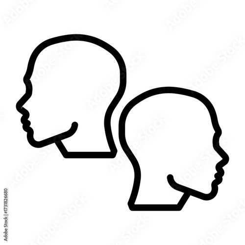 difference Line Icon