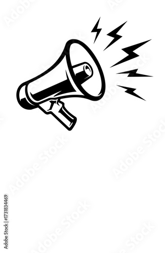 megaphone isolated on white background
