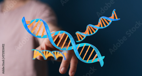 Abstract image of DNA helix...
