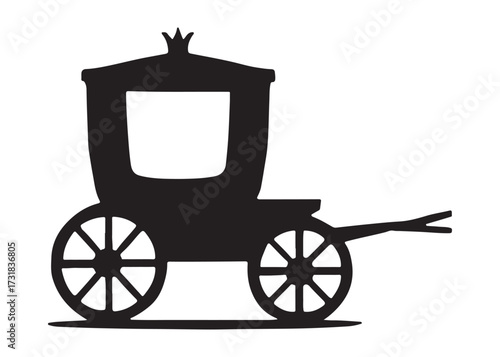 carriage logo silhouette vrctor, carriage of transport silhouette vrctor illustration, horse and carriage silhouette vector, horse with carriage logo silhouettes vector on a white background