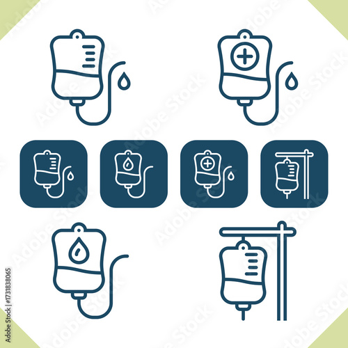 IV Drip Icons