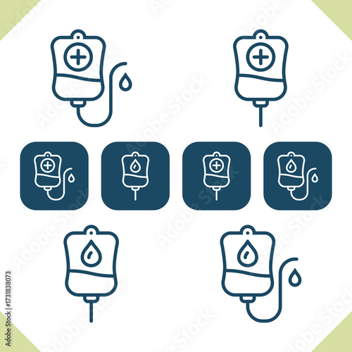 IV Drip Icons