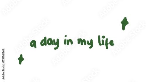 A Day In My Life opening for video vlog. Aesthetic opening a day in my life vlog 4K video.