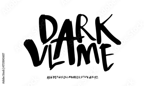 Elegant Font. Groovy Font. Graffiti Font. Creative Hand Drawn Uppercase. Street Art Classic Lettering Fashion Designs Typography decorative vintage concept