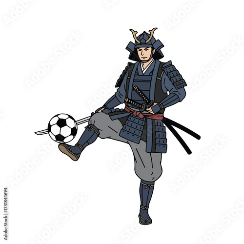 a samurai with his katana