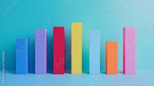 Colorful abstract bar graph Free Download Colorful abstract bar graph - GFXLoad