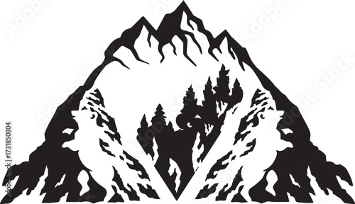 Hills Vector Graphics