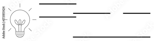 Light bulb with a plant sprout inside symbolizes eco-friendly innovation, growth, renewable energy, and sustainability. Ideal for environment, creativity, innovation, green energy, ecology clean