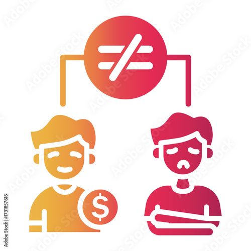 difference Gradient icon