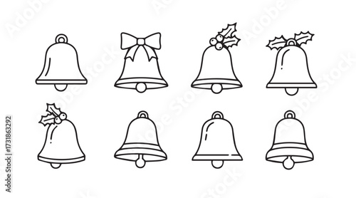 set of christmas bells