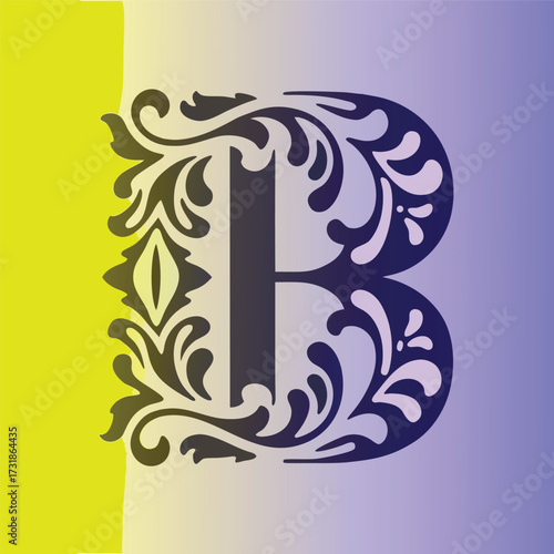 Baroque Logo with Letter B