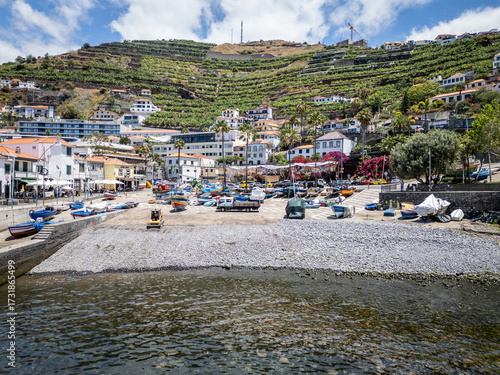 Fototapeta Port of Camara de Lobos on Madeira, Portugal