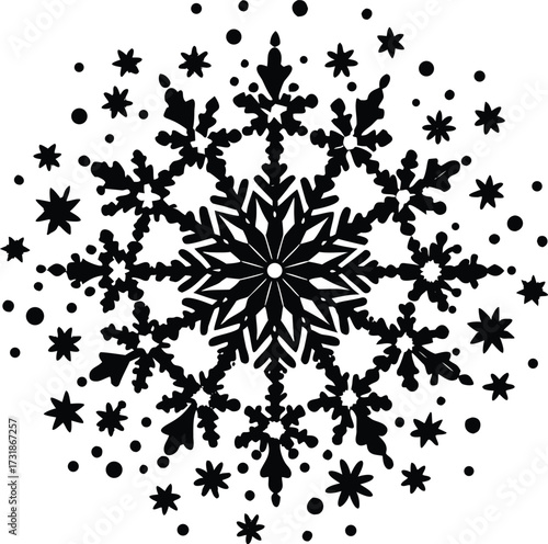 Abstract geometric pattern of intersecting lines and shapes creating a modern design isolated on transparent background