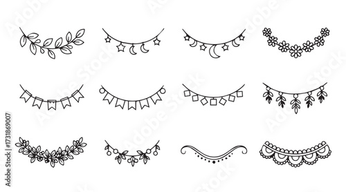 calligraphic design elements and page decor