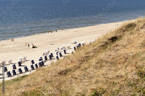 Blick auf den Strand in Westerland / Sylt