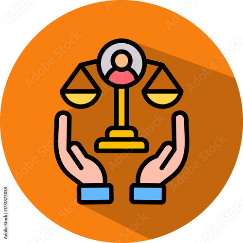 Human Rights Policy isometric icon