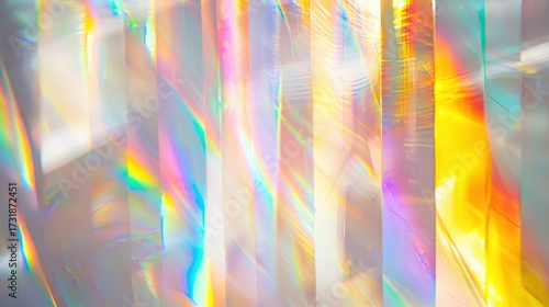 Laser interference patterns diffraction wave phenomena creating vibrant rainbow spectrum holographic prismatic light effects optical physics demonstration