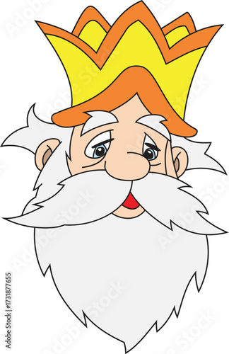 Cartoon vector illustration of a businessman character in a hat