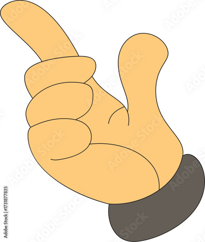Thumb up and down hand gestures vector illustration icon for success or failure sign