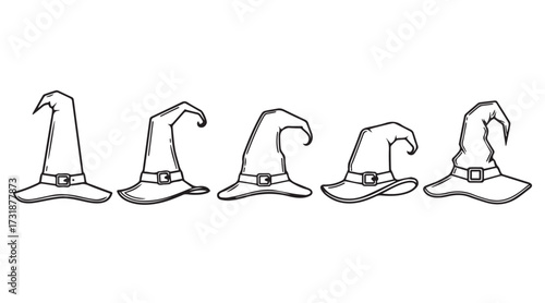 Witch hat vector illustration
