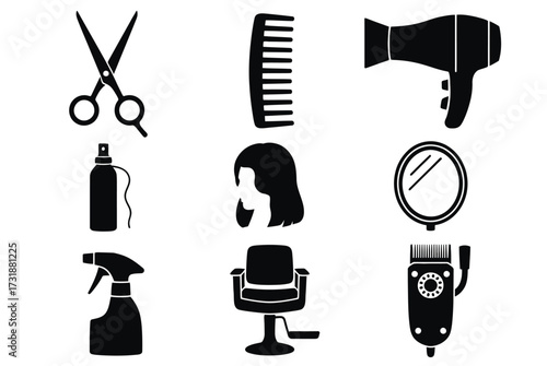 WebEssential barber shop tools and hair styling equipment for modern salons and professional grooming services