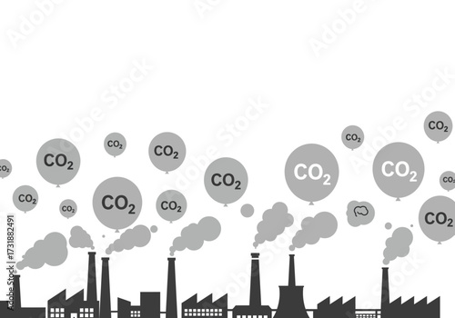 Industrial Pollution with CO2 Emissions A Visual Representation.
