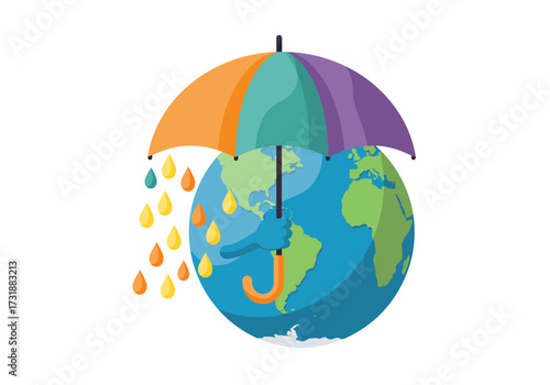 Protecting the Earth An Umbrella Against Environmental Issues.