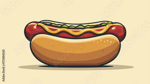 Hot dog illustration