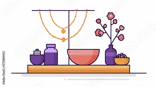 Jewelry display shelf interior design