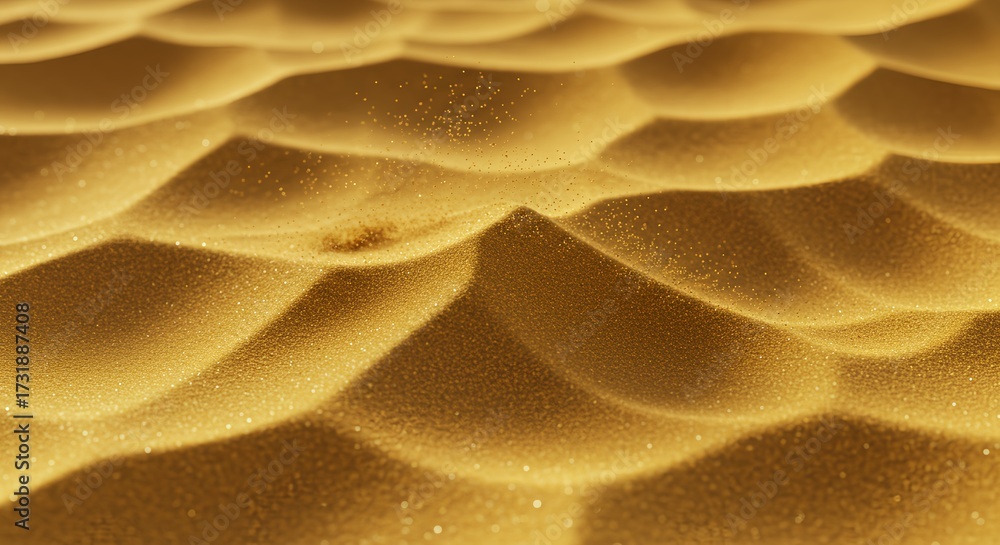 Obraz premium Golden Sand Dunes - Textured Desert Waves AI-Generated for Luxury Design, Calm Wallpapers