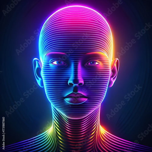abstract human head