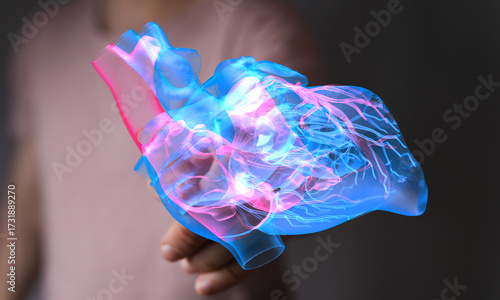 Stunning 3D hologram of a h...