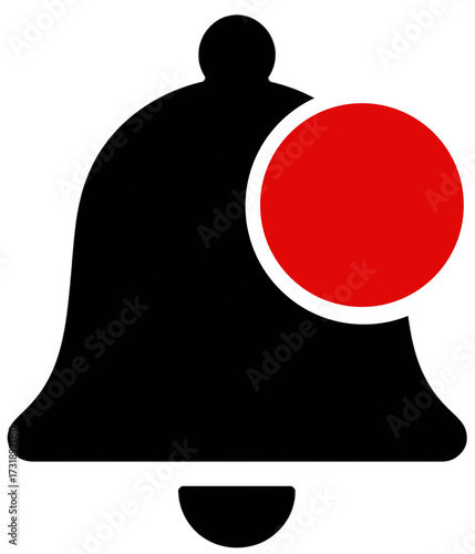 notification bell icon with red circle