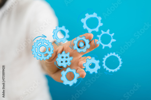 Abstract image of hand and ...